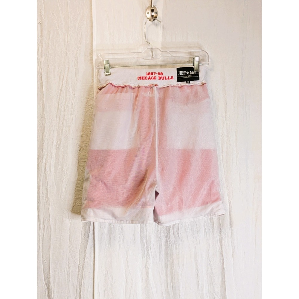 Just Don Chicago Bulls 1997-98 Basketball Shorts Medium Red Sewn On Logo Retro - Picture 13 of 15